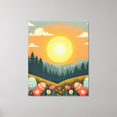 イースターサンライズランドスケープ キャンバスプリント (正面)
