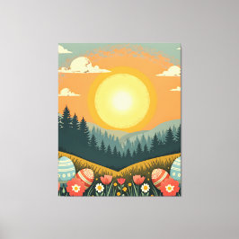 イースターサンライズランドスケープ キャンバスプリント