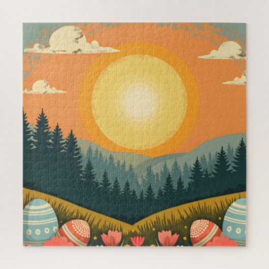 イースターサンライズランドスケープ ジグソーパズル (縦)