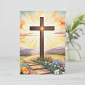 イースターサンライズ、水彩画 シーズンカード (スタンド正面)