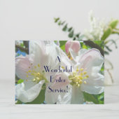 イースターサービス招待状は教会花柄をプログラムします プログラム (スタンド正面)