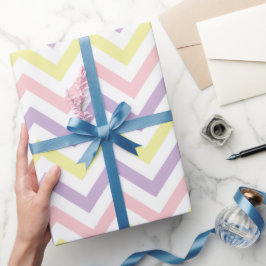 イースターシェブロン模様のラッピング紙 ラッピングペーパー