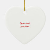 イースターシックとエッグカスタムオーナメント セラミックオーナメント (裏面)