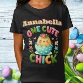 イースターシックイエローピープイン卵とハート Tシャツ