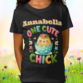 イースターシックイエローピープイン卵とハート Tシャツ