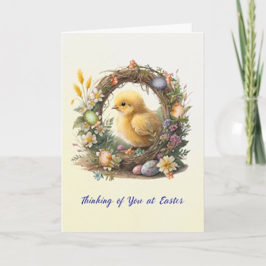 イースターシックイングレープヴィンリース カード (正面)