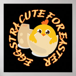 イースターシックギフトのおもしろいかわいいエグストラ ポスター