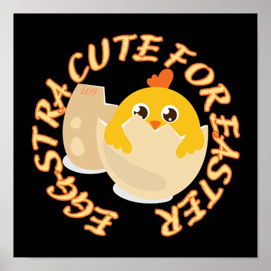 イースターシックギフトのおもしろいかわいいエグストラ ポスター (正面)