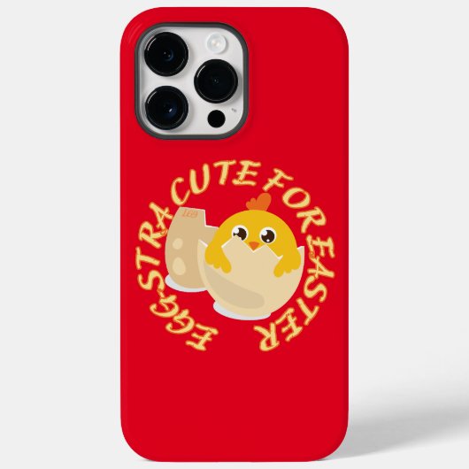 イースターシックギフトのおもしろいかわいいエグストラ Case-Mate iPhoneケース (裏面)