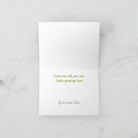 イースターシックグリーティングカード シーズンカード (内部)