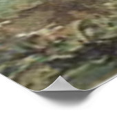 イースターシックバニーのカップル色卵キノコ ポスター (角)