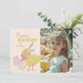 イースターシックバニーイヤーゼリービーンかわいい写真名 シーズンカード (スタンド正面)