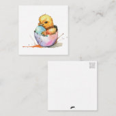 イースターシック(ポストカードスタイル)挨拶 ノートカード (正面/裏面)