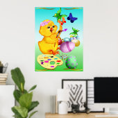 イースターシッ絵を描クポスター ポスター (ホームオフィス)