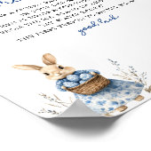 イースターシノワリー私の水は赤ちゃんシャワーゲームを壊した ポスター (角)