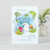 イースターシャドウボックスホリデーカード 招待状 (スタンド正面)