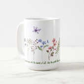 イースターシンプルウォーター・カラー・ワイルドフラワーチョウ コーヒーマグカップ (正面左)