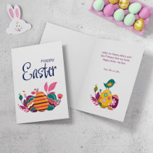 イースターシーズンのグリーティングカード。