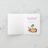 イースターシーズンのグリーティングカード。 シーズンカード (内部)