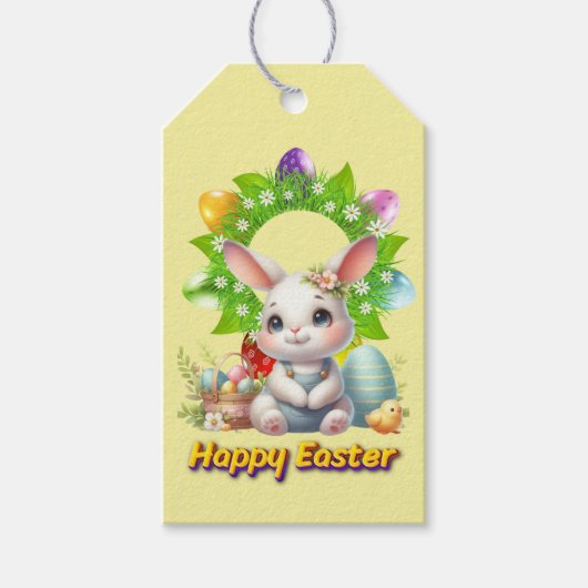 イースターシーズン（黄色） ギフトタグ (正面)