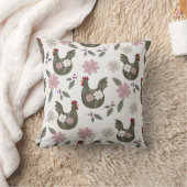 イースターシームレスパターンと鶏肉。 クッション (ブランケット)