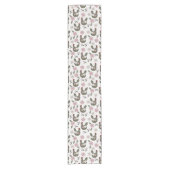 イースターシームレスパターンと鶏肉。 ショートテーブルランナー (正面)