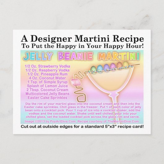 イースタージェリービーニーマリッニレシピはがき シーズンポストカード (正面)