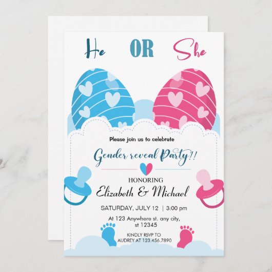 イースタージェンダーが招待状を明かす 招待状 (正面/裏面)