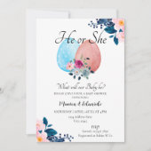 イースタージェンダーが赤ちゃんシャワーを明らかにする 招待状 (正面)