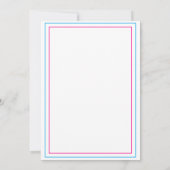 イースタージェンダーのリビールパーティー 招待状 (裏面)