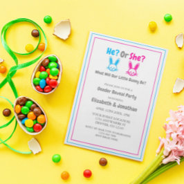 イースタージェンダーのリビールパーティー 招待状