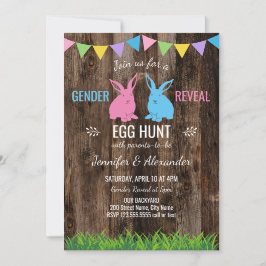 イースタージェンダーリビール招待状 セーブザデート (正面)