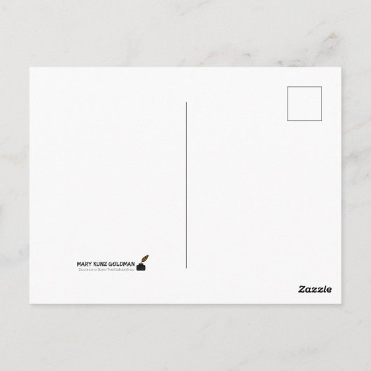 イースタージョイとブルーのアリュイアの金ゴールド王室のメッセージ ポストカード (裏面)