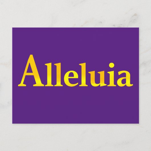 イースタージョイとブルーのアリュイアの金ゴールド王室のメッセージ ポストカード (正面)