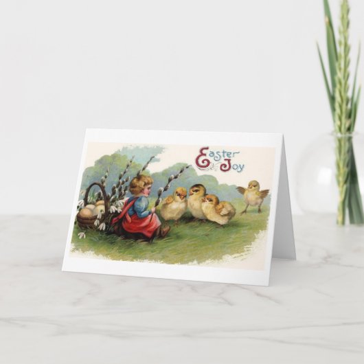 イースタージョイ!ヴィンテージイースターグリーティングカード シーズンカード (正面)