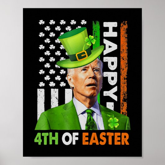 イースタージョーSt patricks dayレプおもしろいルの幸せ4th ポスター (正面)