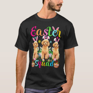 イースタースクワッドバニーイヤートイプードルドッグハッピーイースター Tシャツ