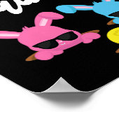 イースタースクワッドファミリーマッチングイースターコーディネート卵Hun ポスター (角)