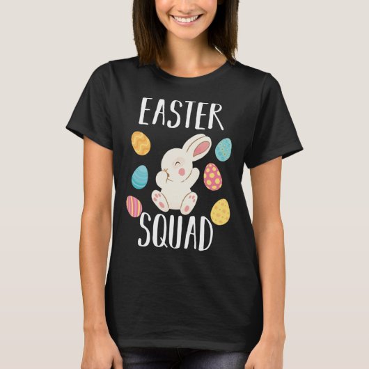 イースタースクワッドラビットイースター Tシャツ (正面)