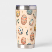 イースタースタイリッシュパターン20ozサーマルタンブラー 保温保冷タンブラー (正面)