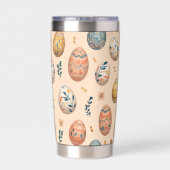 イースタースタイリッシュパターン20ozサーマルタンブラー 保温保冷タンブラー (背面)