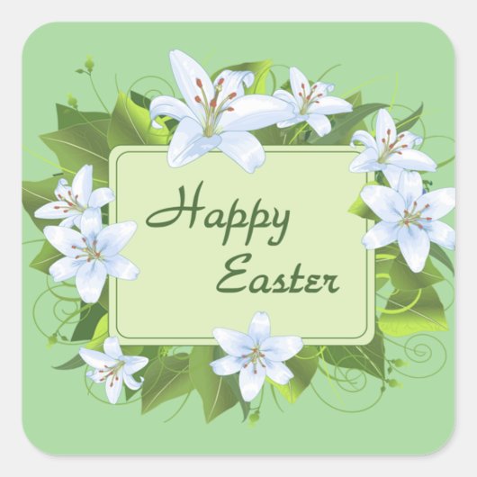 イースタースティッカー スクエアシール (正面)