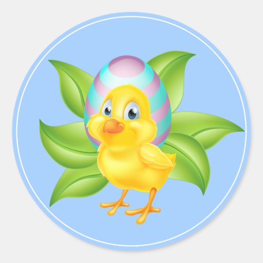 イースタースティッカー ラウンドシール (正面)