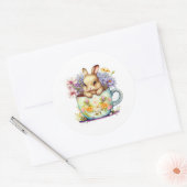 イースタースティッカー ラウンドシール (封筒)