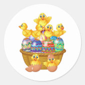 イースタースティッカー ラウンドシール (正面)