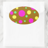 イースタースティッカー 楕円形シール (バッグ)