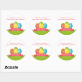 イースターステッカー ラウンドシール (シート)