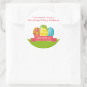 イースターステッカー ラウンドシール (バッグ)