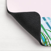 イースターストライプのエッグラベンダーマウスパッド マウスパッド (コーナー)