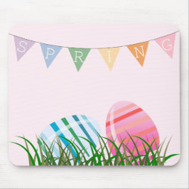 イースターストライプのエッグラベンダーマウスパッド マウスパッド